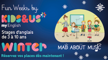 Stage d'Anglais demi-journées avec Kids&Us