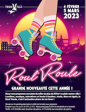 Apprentissage de patin à roulette à Trouville-sur-mer