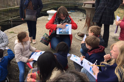 Visite des enfants : " Polo, raconte-moi le port de pêche "