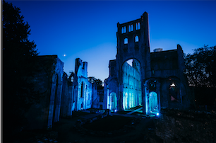 Visite nocturne à l'abbaye de Jumiège