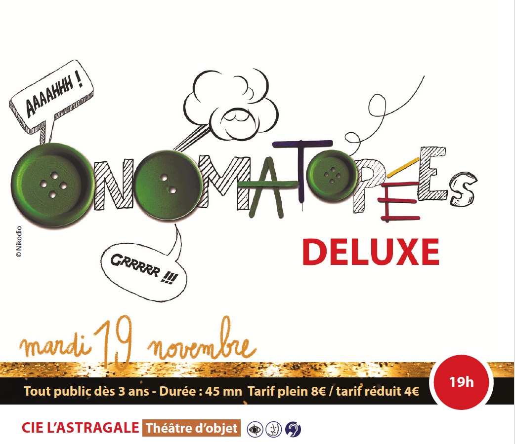 Théâtre d'objet : "Onomatopées Deluxe".