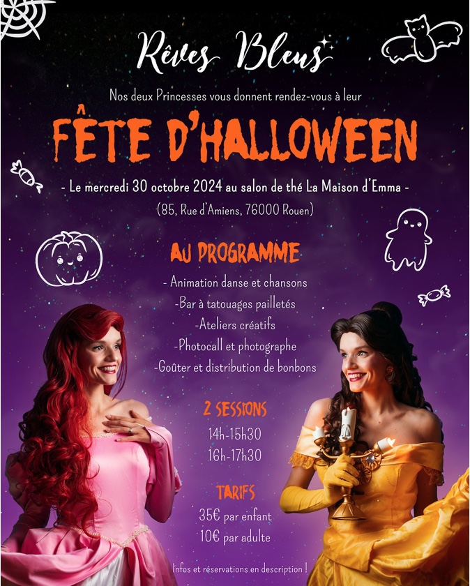 La Fête d'Halloween de Rêves Bleus