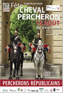 Fête du cheval percheron « Percherons républicains» à l'Ecomusée du Perche
